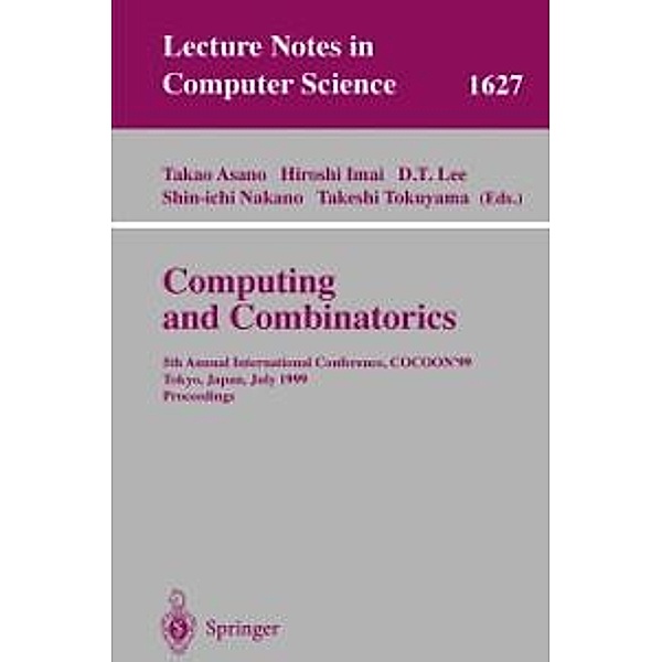 Computing and Combinatorics / Lecture Notes in Computer Science Bd.1627