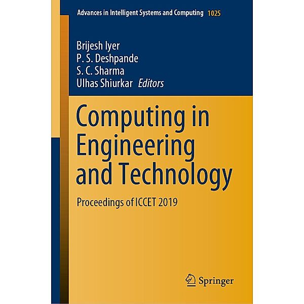 Computing in Engineering and Technology / Advances in Intelligent Systems and Computing Bd.1025