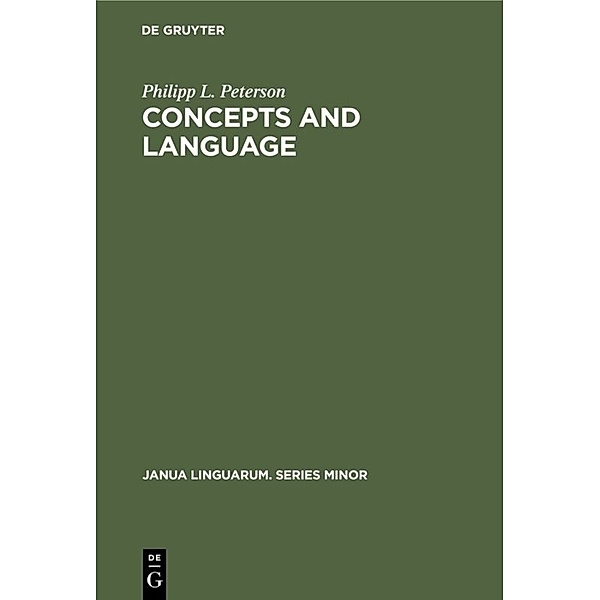 Concepts and language, Philipp L. Peterson