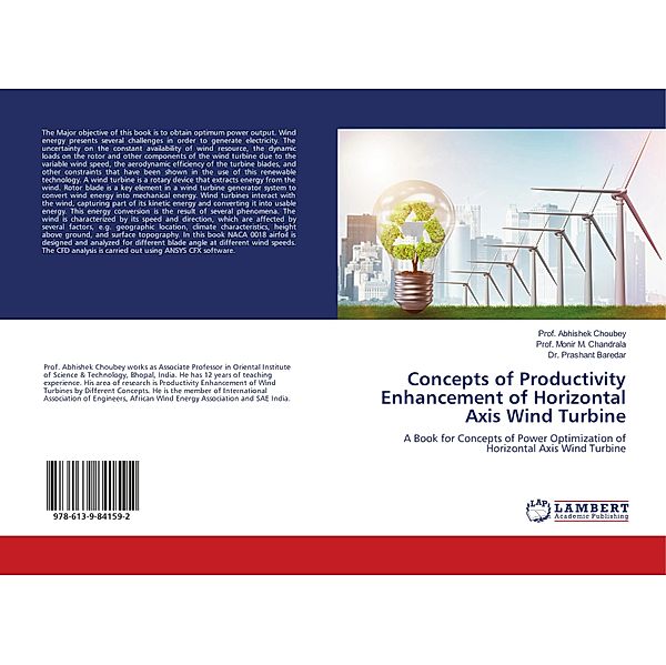 Concepts of Productivity Enhancement of Horizontal Axis Wind Turbine, Abhishek Choubey, Monir M. Chandrala, Prashant Baredar