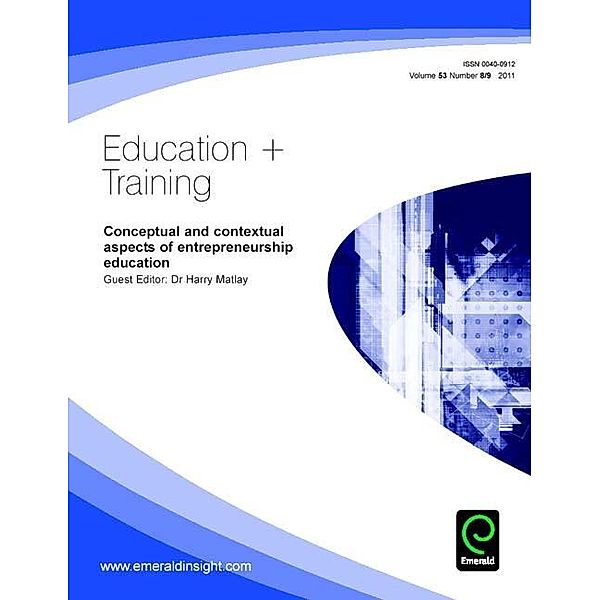 Conceptual and Contextual Aspects of Entrepreneurship Education