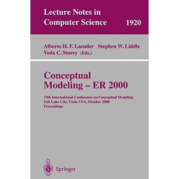 Conceptual Modeling - ER 2000 / Lecture Notes in Computer Science Bd.1920
