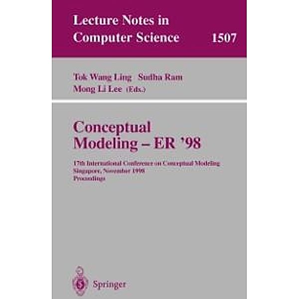 Conceptual Modeling - ER '98 / Lecture Notes in Computer Science Bd.1507