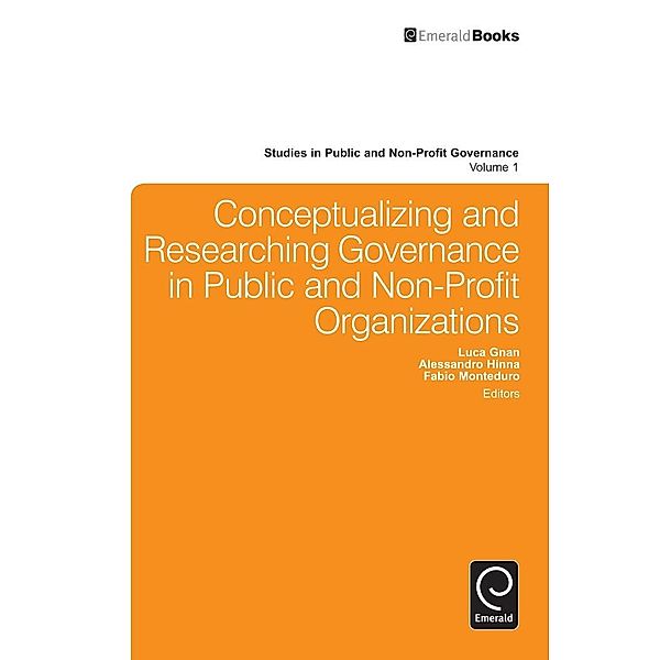 Conceptualizing and Researching Governance in Public and Non-Profit Organizations