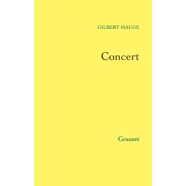 Concert / Littérature, Gilbert Mauge