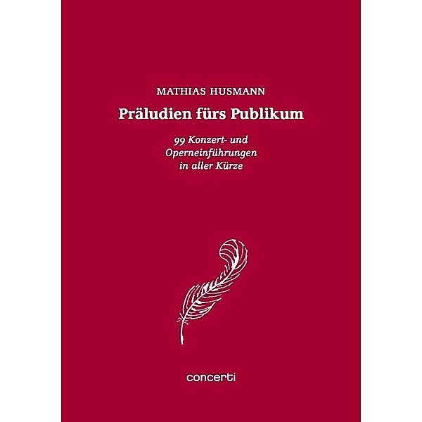 concerti edition / Präludien fürs Publikum.Bd.1, Mathias Husmann