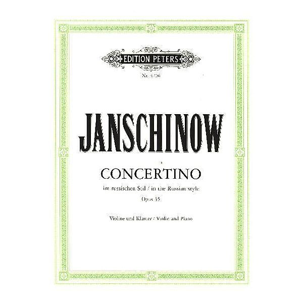 Concertino im russischen Stil op. 35 (Janschinow, Alexej 1871-1943), Alexei Janschinow