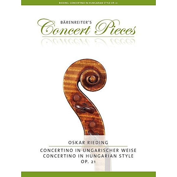 Concertino in ungarischer Weise op.21, Violine und Klavier, Violinenstimme und Klavierpartitur, Oskar Rieding