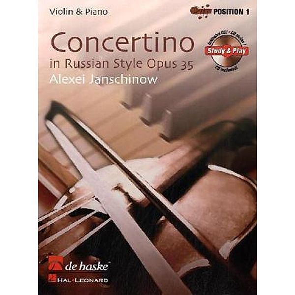 Concertino op. 35 in Russian Style, für Violine, m. Audio-CD, Alexei Janschinow