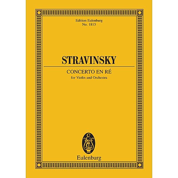 Concerto en ré, Igor Stravinsky