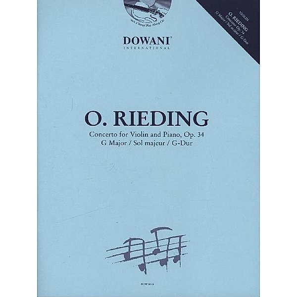 Concerto for Violin and Piano, Op. 34, für Violine und Klavier, m. Audio-CD, Oskar Rieding