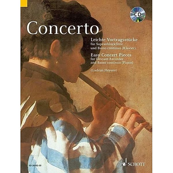 Concerto, Sopran-Blockflöte und Basso continuo, m. Audio-CD