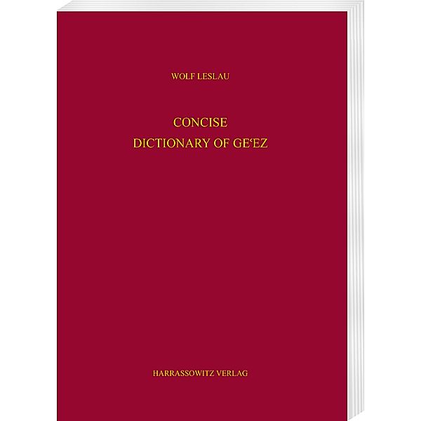 Concise Dictionary of Ge¿ez, Wolf Leslau