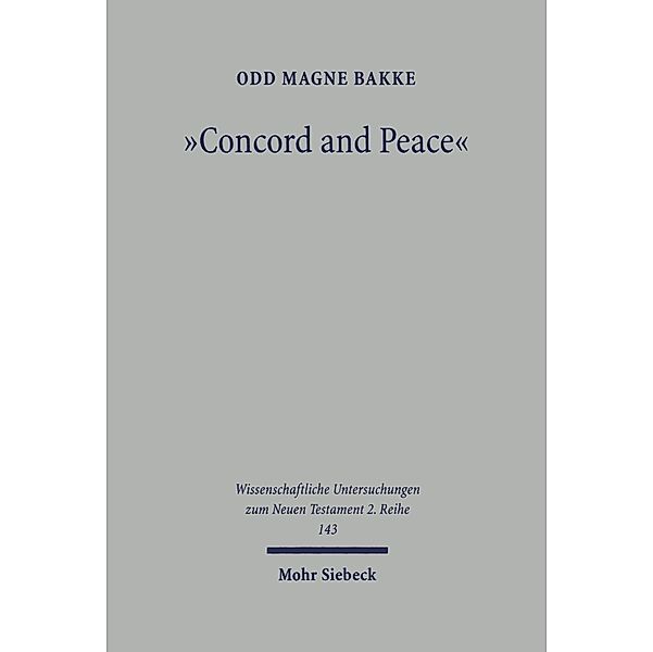 Concord and Peace, Odd M. Bakke