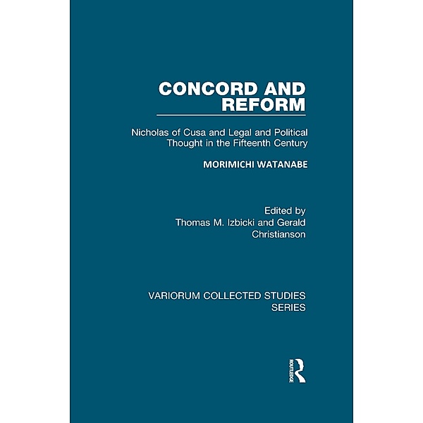 Concord and Reform, Morimichi Watanabe, Thomas M. Izbicki