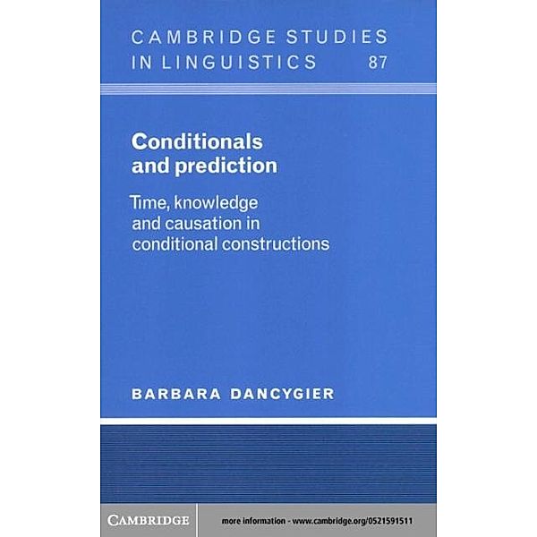 Conditionals and Prediction, Barbara Dancygier