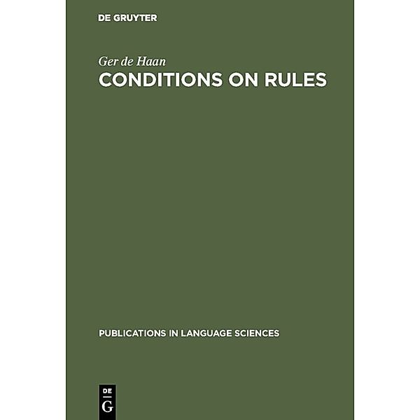 Conditions on Rules, Ger de Haan