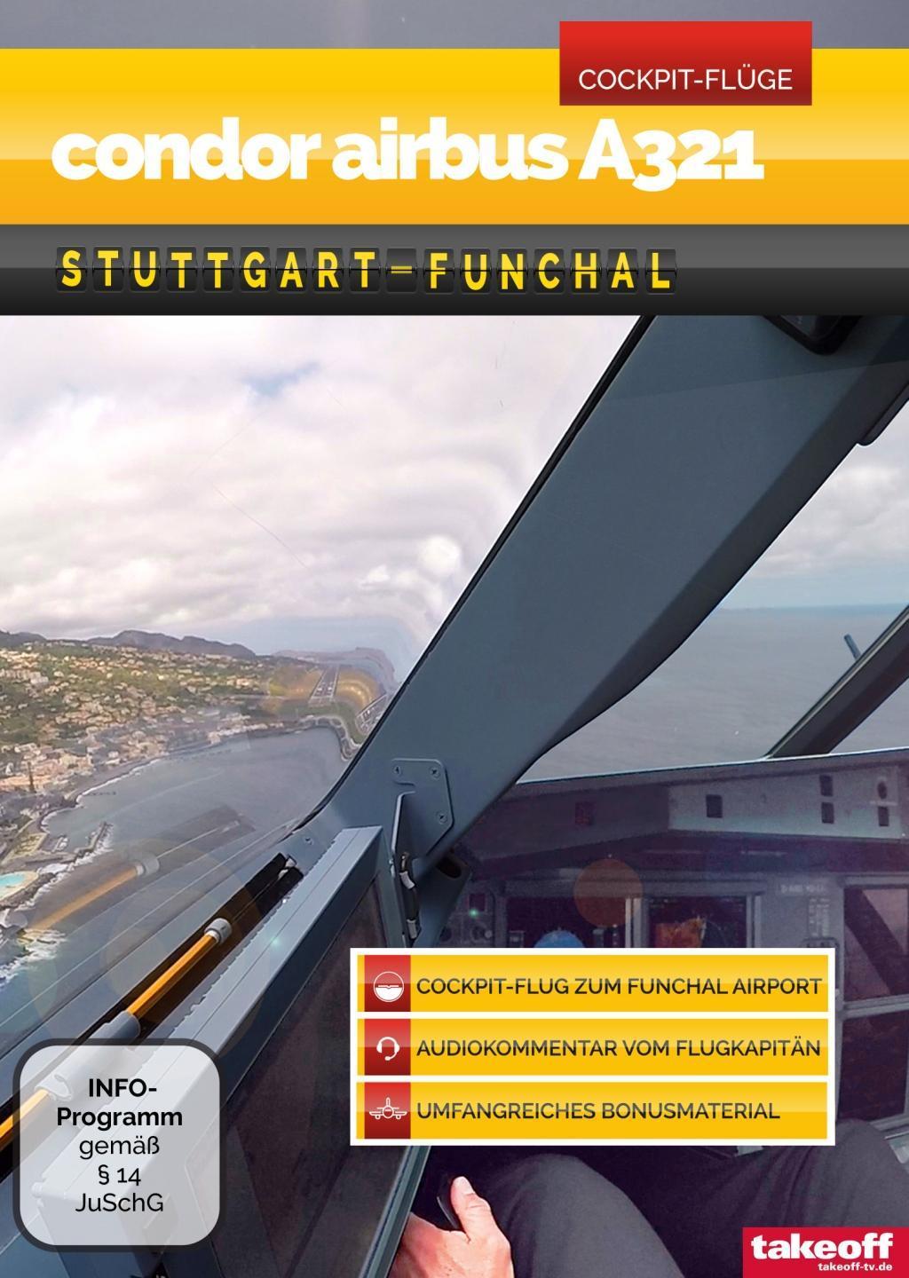 Image of Condor Airbus A321 Stuttgart-Funchal - Cockpit-Flug, 1 DVD