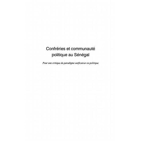 Confreries communaute politique Senegal / Hors-collection, Blondin Cisse