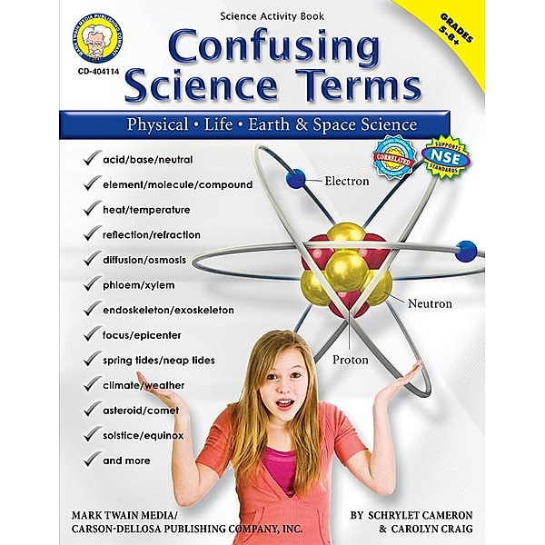 Confusing Science Terms, Grades 5 - 8, Schyrlet Cameron