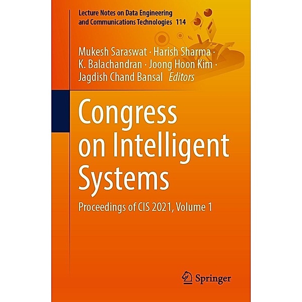 Congress on Intelligent Systems / Lecture Notes on Data Engineering and Communications Technologies Bd.114