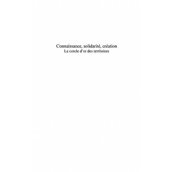 Connaissance solidarite creation / Hors-collection, Collectif