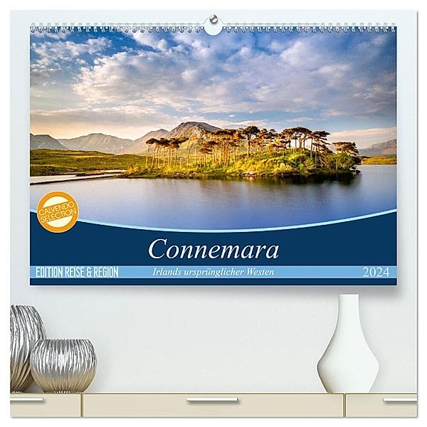 Connemara - Irlands ursprünglicher Westen (hochwertiger Premium Wandkalender 2024 DIN A2 quer), Kunstdruck in Hochglanz, Matthias Klenke