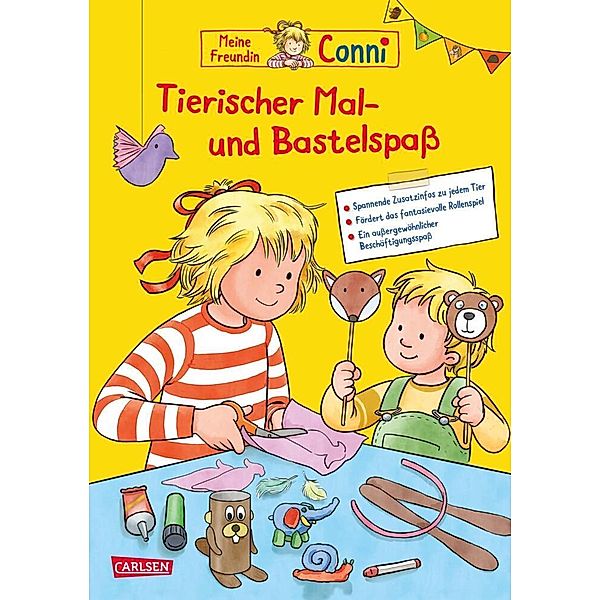 Conni Gelbe Reihe (Beschäftigungsbuch): Tierischer Mal- und Bastelspaß, Hanna Sörensen