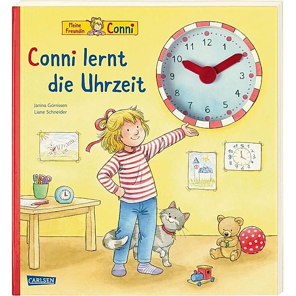 Conni-Pappbilderbuch: Conni lernt die Uhrzeit, Liane Schneider