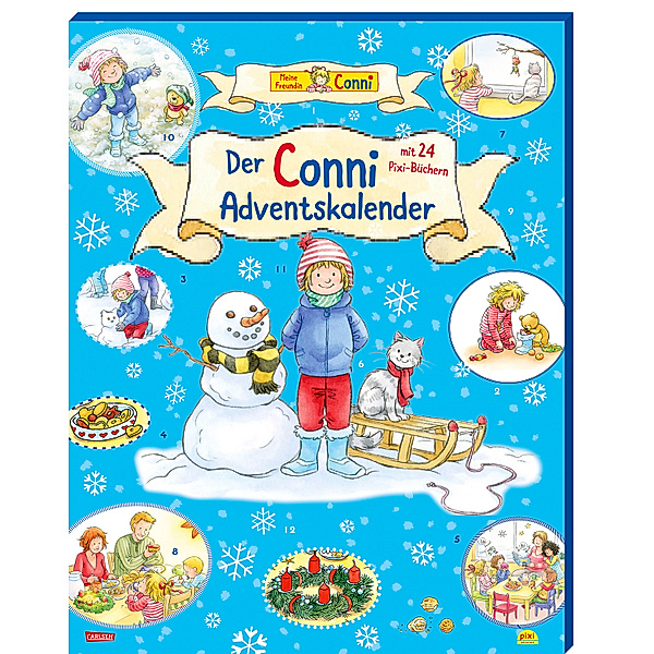 Conni Pixi Adventskalender 2021 , m. 2 Buch, m. 14 Buch, 8 Teile, Liane Schneider