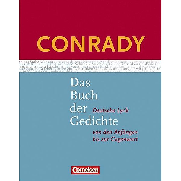 Conrady: Das Buch der Gedichte - Deutsche Lyrik von den Anfängen bis zur Gegenwart - Aktuelle Ausgabe