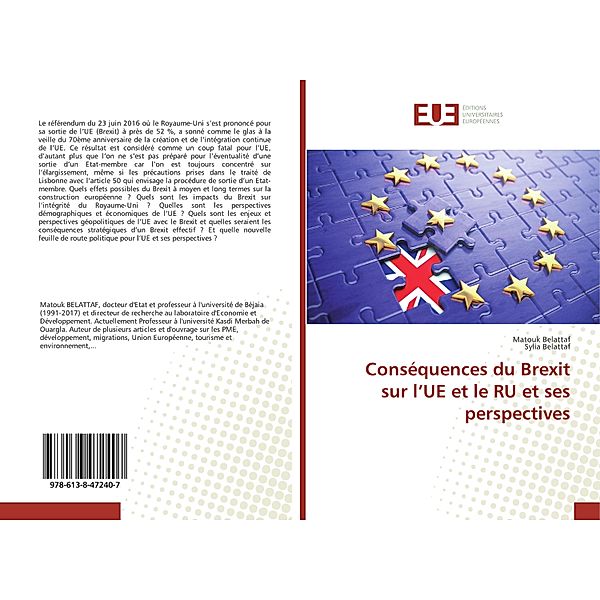 Conséquences du Brexit sur l'UE et le RU et ses perspectives, Matouk Belattaf, Sylia Belattaf