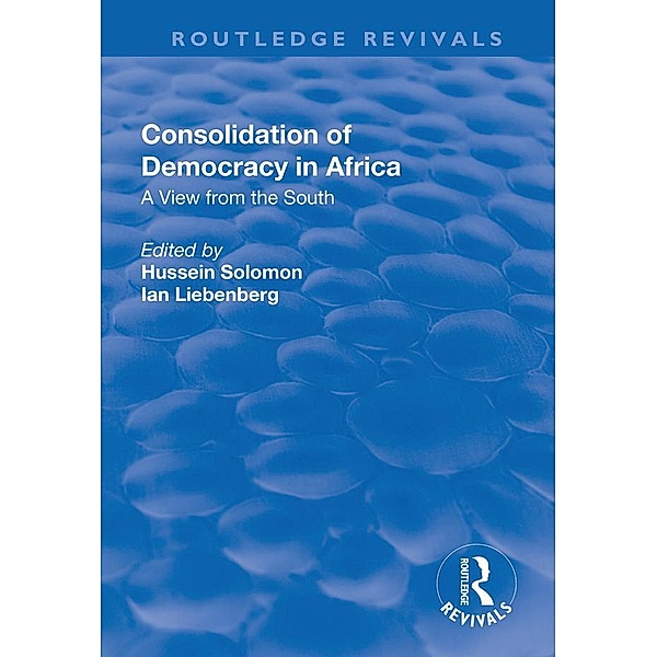 Consolidation of Democracy in Africa, Hussein Solomon, Ian Liebenberg