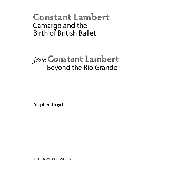 Constant Lambert, Stephen Lloyd