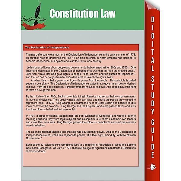 Constitution Law / Dot EDU, Pamphlet Master