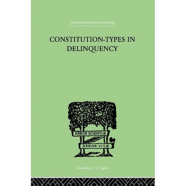 Constitution-Types In Delinquency, W A Willemse