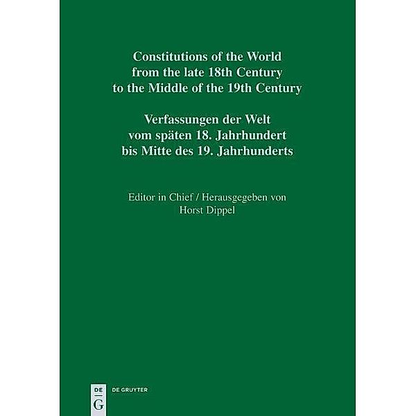 Constitutional Documents of France, Corsica and Monaco 1789-1848