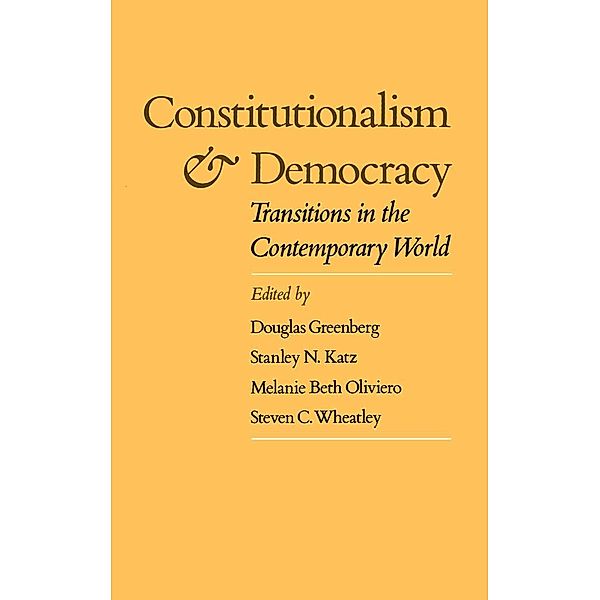 Constitutionalism and Democracy