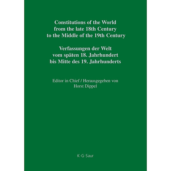 Constitutions of the World from the late 18th Century to the Middle of the 19th Century. The Americas. Constitutional Do: Vol. 1. Part VI Rio Grande - Texas