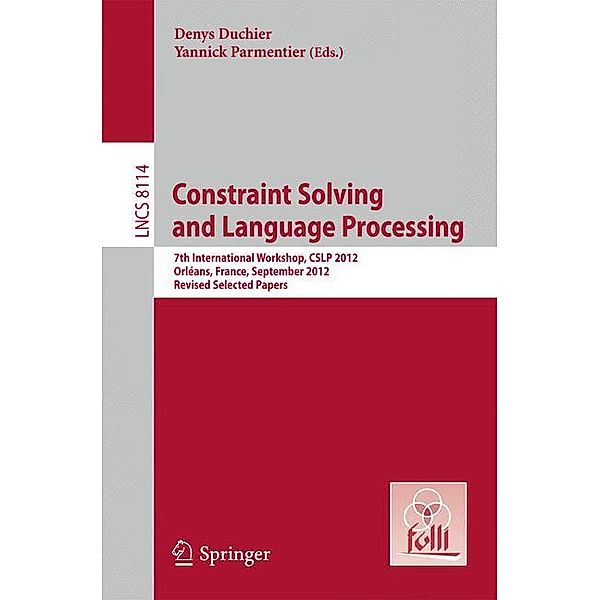 Constraint Solving and Language Processing