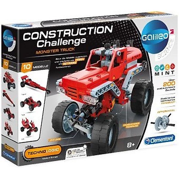 Clementoni Construction Challenge - Monster Truck (Experimentierkasten)