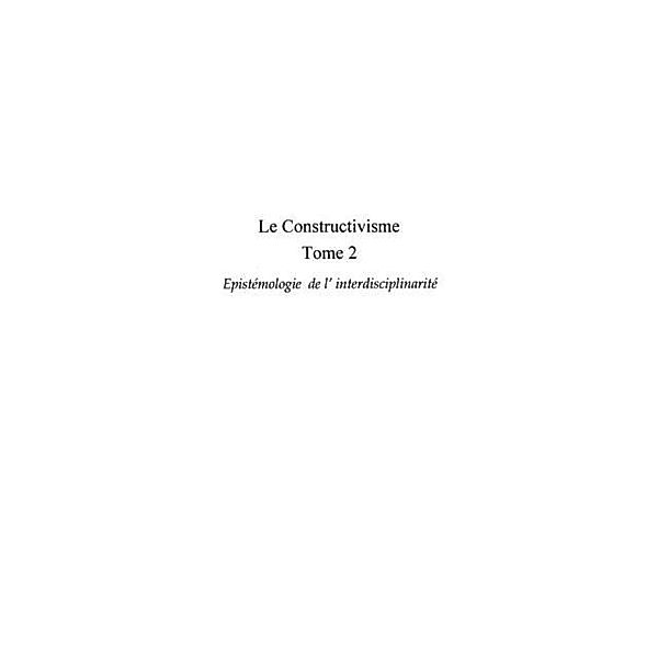 Constructivisme  2  Le / Hors-collection, Jean-Louis Le Moigne