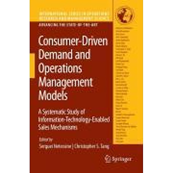 Consumer-Driven Demand and Operations Management Models / International Series in Operations Research & Management Science Bd.131