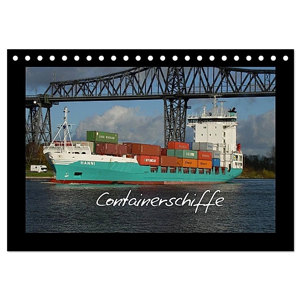 Containerschiffe (Tischkalender 2024 DIN A5 quer), CALVENDO Monatskalender, Peter Thede