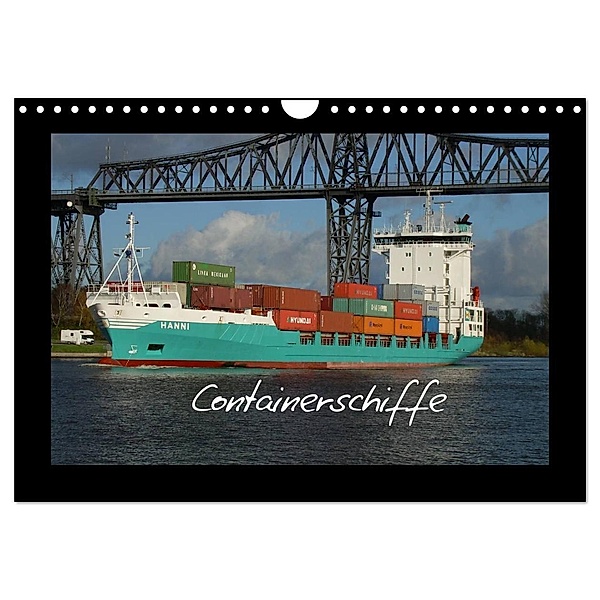 Containerschiffe (Wandkalender 2024 DIN A4 quer), CALVENDO Monatskalender, Peter Thede
