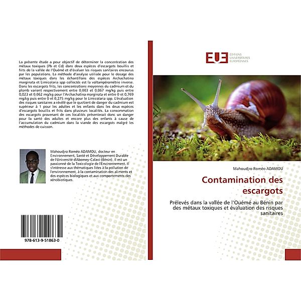 Contamination des escargots, Mahoudjro Roméo ADAMOU