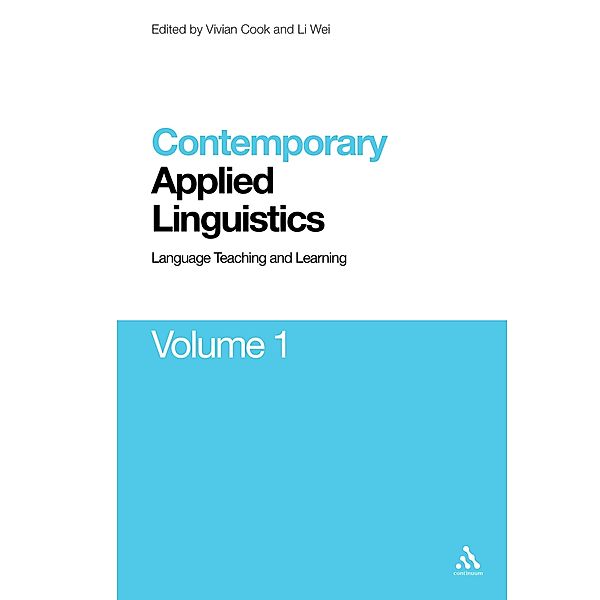 Contemporary Applied Linguistics Volume 1