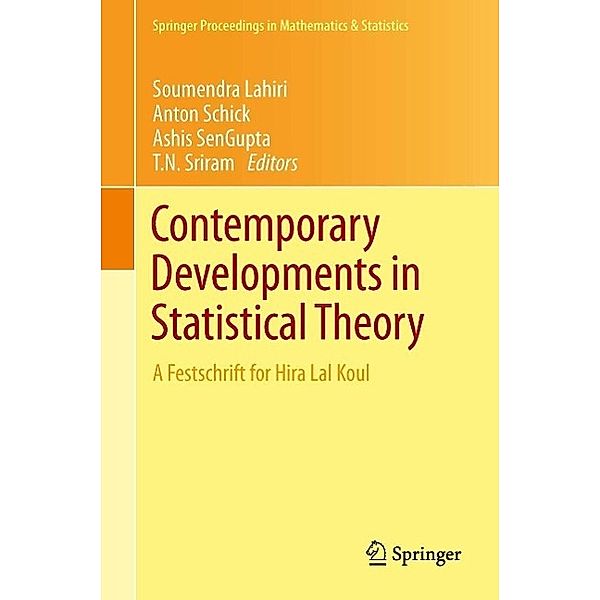 Contemporary Developments in Statistical Theory / Springer Proceedings in Mathematics & Statistics Bd.68