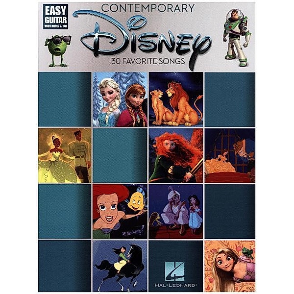 Contemporary Disney: Easy Guitar With Notes And Tab
