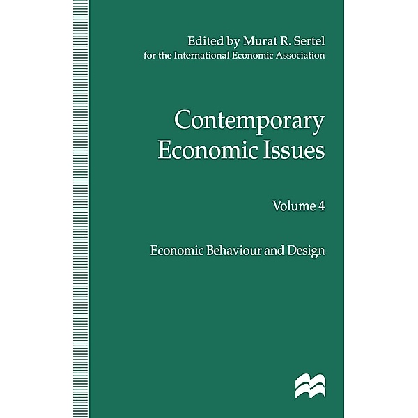 Contemporary Economic Issues / International Economic Association Series
